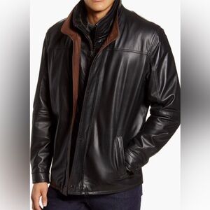 Remy Leather Black and Brown Jacket